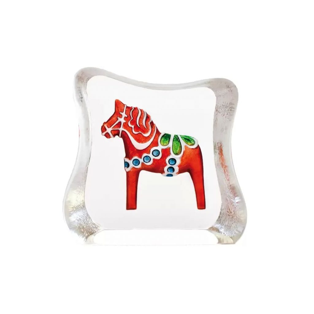 Dalecarlian horse sculpture, mini red